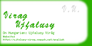virag ujfalusy business card