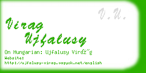 virag ujfalusy business card